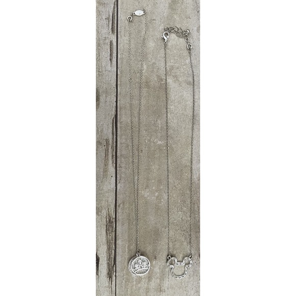 Disney Mickey and Tiara‎ Crown Necklace, New, Lot Of 2 - Picture 4 of 8